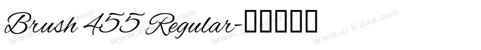 Brush 455 Regular字体转换